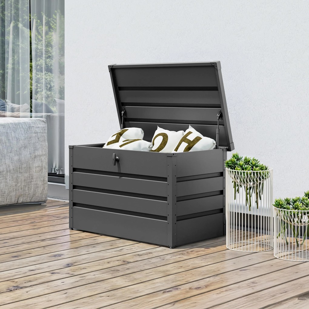 GFP 102 x 61 cm Skrzynia ogrodowa, antracyt - (GFPV01023)