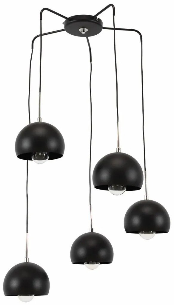 Lampa wisząca CANONUS II czarna ELTAP