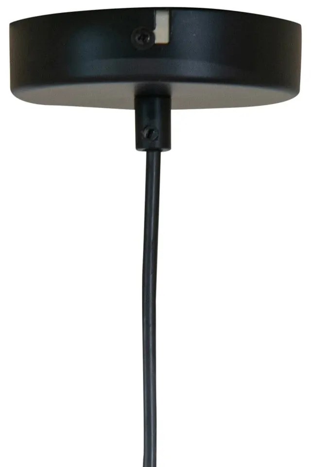 Czarna lampa wisząca WOOOD Adelaide, ø 35 cm