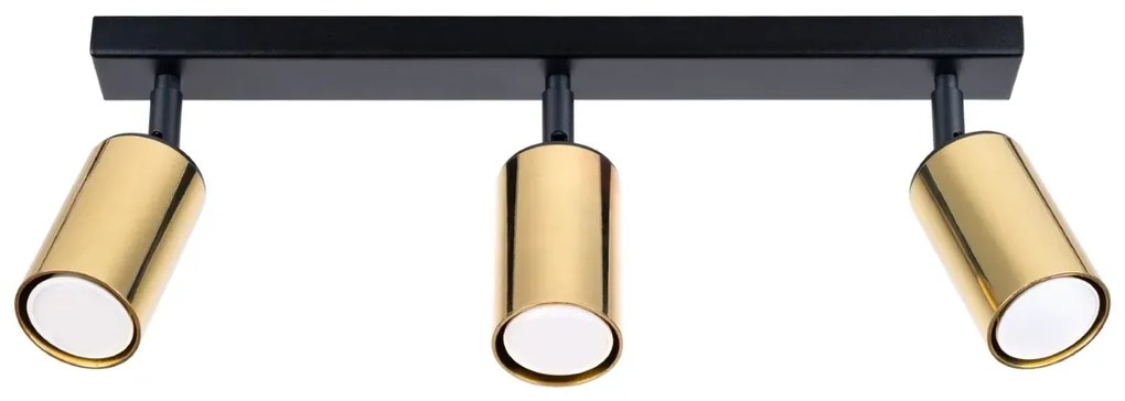 Listwa oświetleniowa WINX 3 czarna/złota SOLLUX  LIGHTING