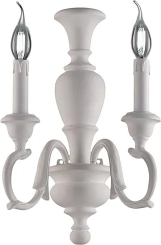 Fiorenza Shabby White Wooden Wall Light 2 Lights .18 P.16 BL172-AP2-BCO