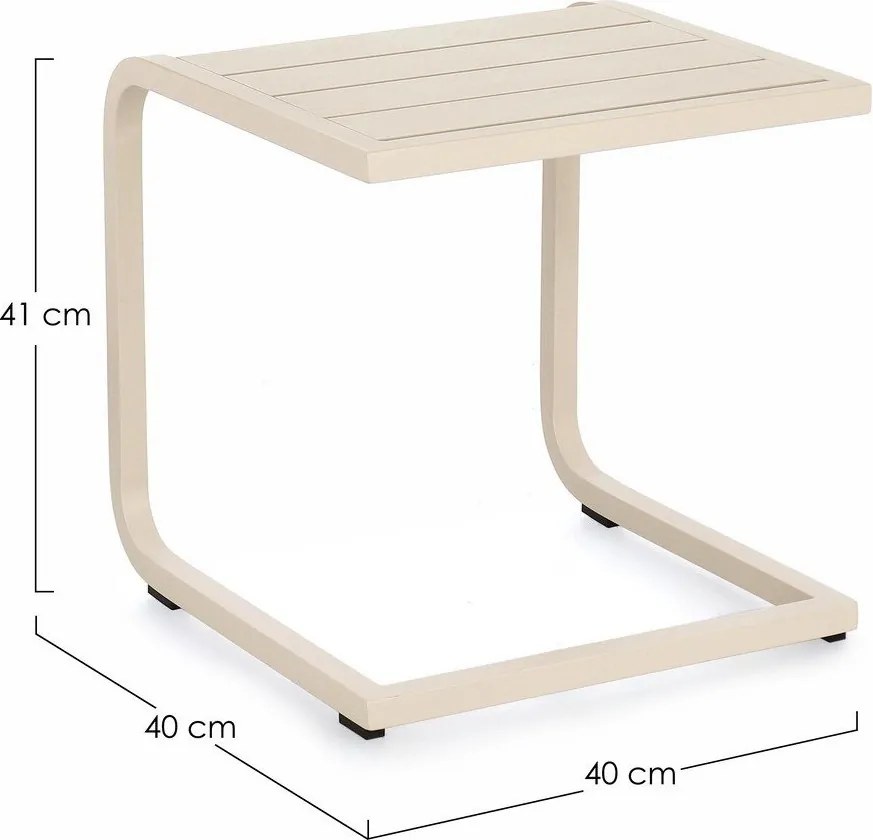 Aluminiowy stolik ogrodowy 40x40 cm Taylor – Bizzotto