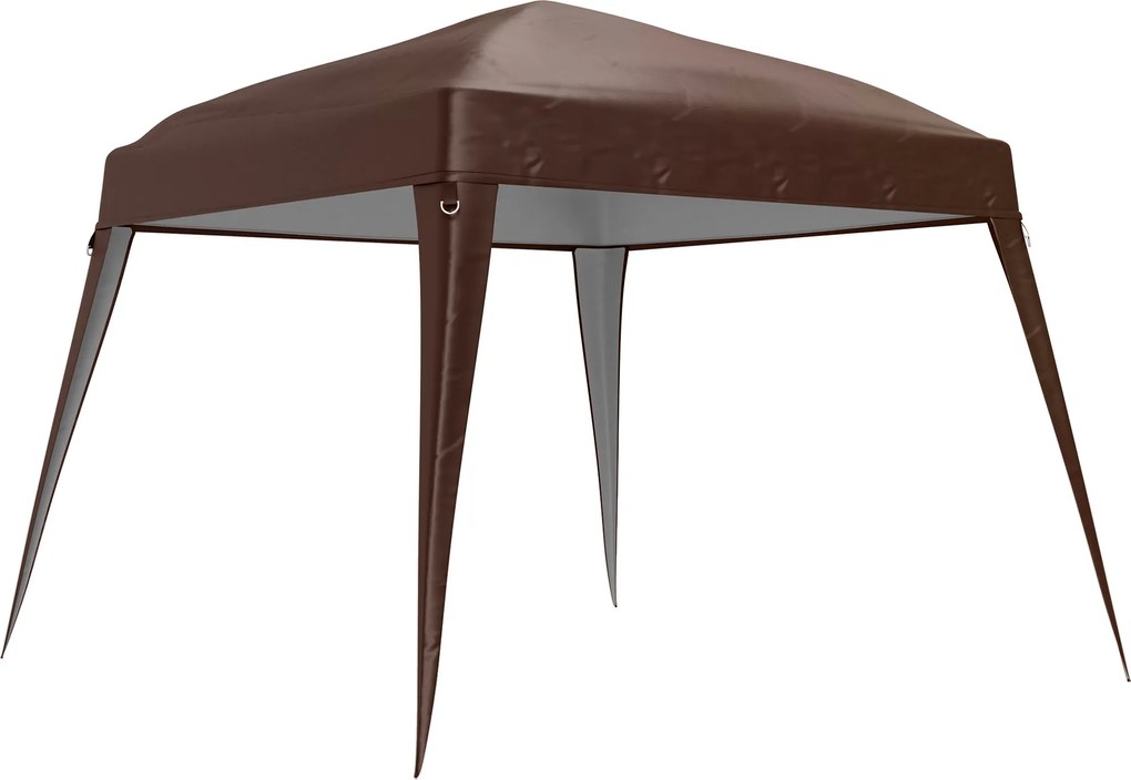 Outsunny Pokrowiec dachowy do pawilonu, Zamienna płachta dla pawilonu ogrodowego 3 x 3 m, Zamienny dach do namiotu ogrodowego, UPF50+, Tkanina Oxford, Kawa