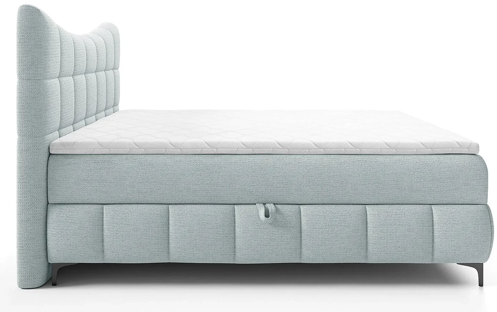 Błękitne pikowane łóżko kontynentalne 5 rozmiarów G9-A56