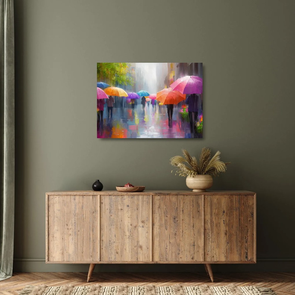 Obraz na szkle - Deszczowy dzień (70x50 cm)