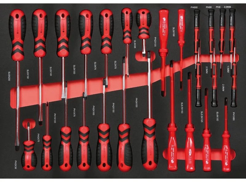 Wózek warsztatowy mobilny na narzędzia EXPERT, z zestawem narzędzi, 7 szuflad, niebieski