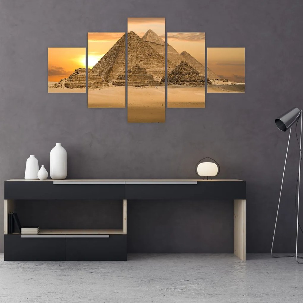 Obraz - Piramidy (125x70 cm)