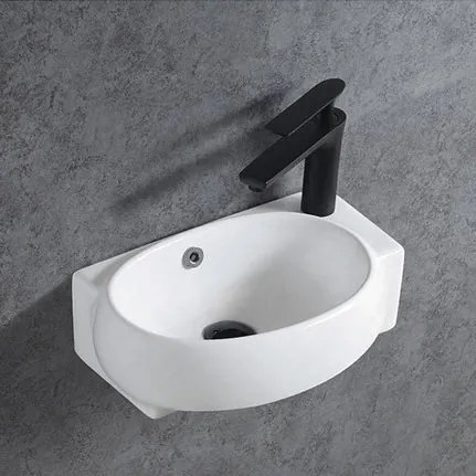 Ceramiczna umywalka ścienna KW198 do WC dla gości