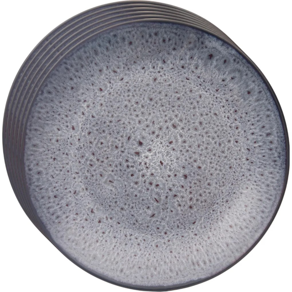 Orion Zestaw ceramicznych talerzyków deserowychGlaze fioletowe 20,5 cm, 6 szt.