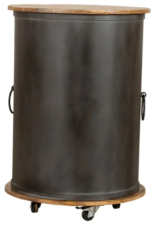 Czarna metalowa szafka na wino liczba butelek 9, 60x85 cm Luni – Interia Home &amp; Living