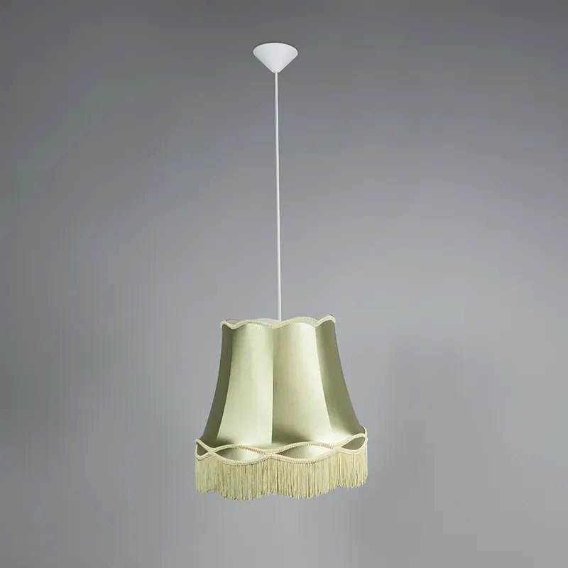 Zestaw 4 lamp wiszących w stylu Retro zielonych 45 cm - Granny Retro Oswietlenie wewnetrzne