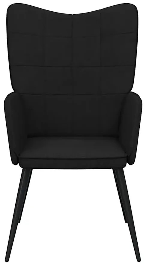 Czarny fotel do salonu K2-P91
