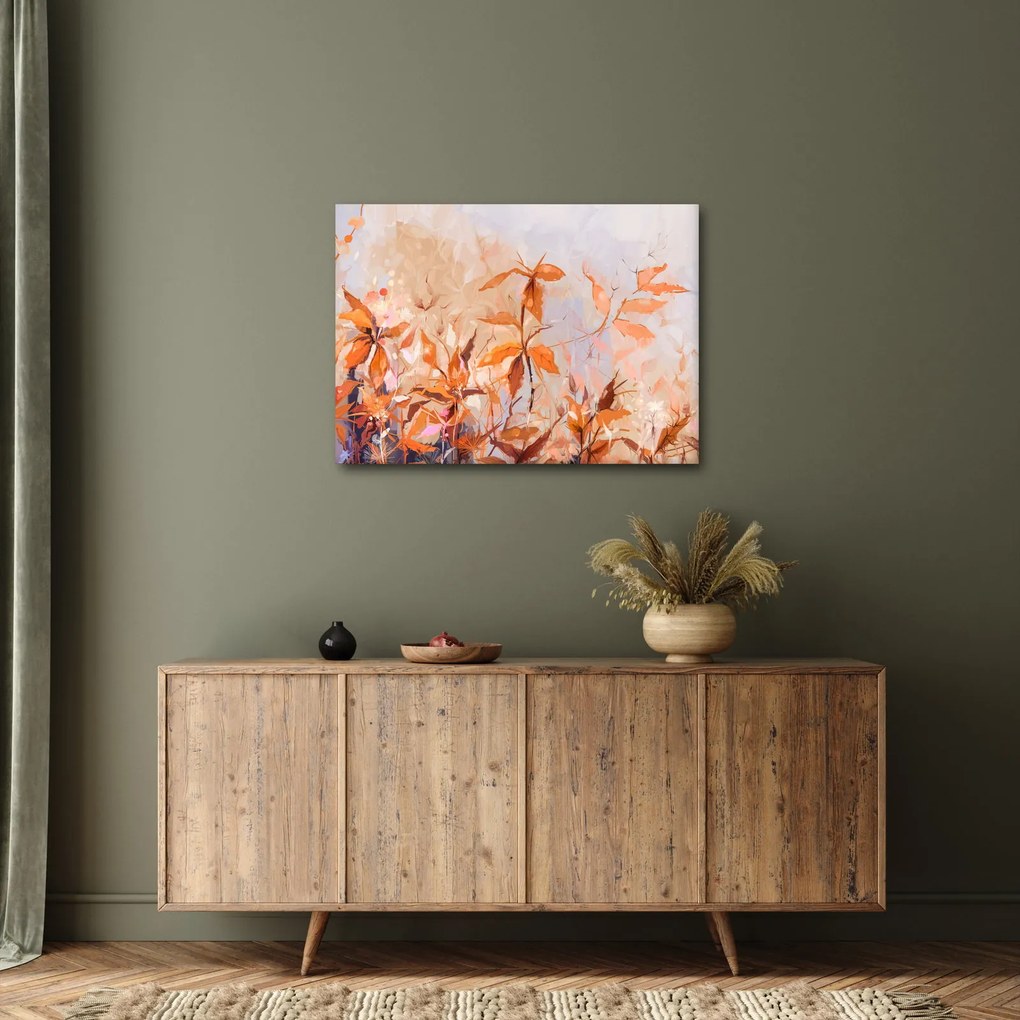 Obraz - Malowane kwiaty (70x50 cm)