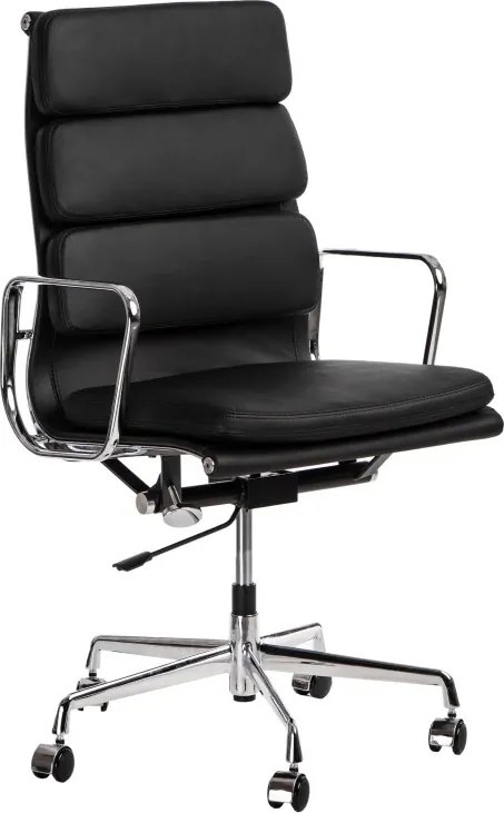 Fotel biurowy CH2191T skóra chrom