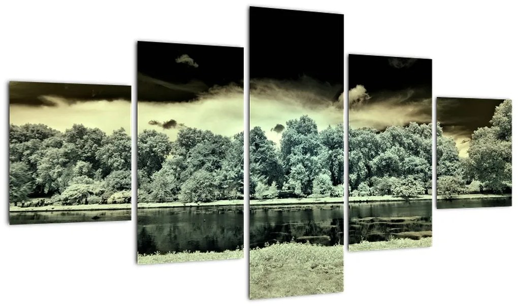 Obraz akwenu wodnego (125x70 cm)