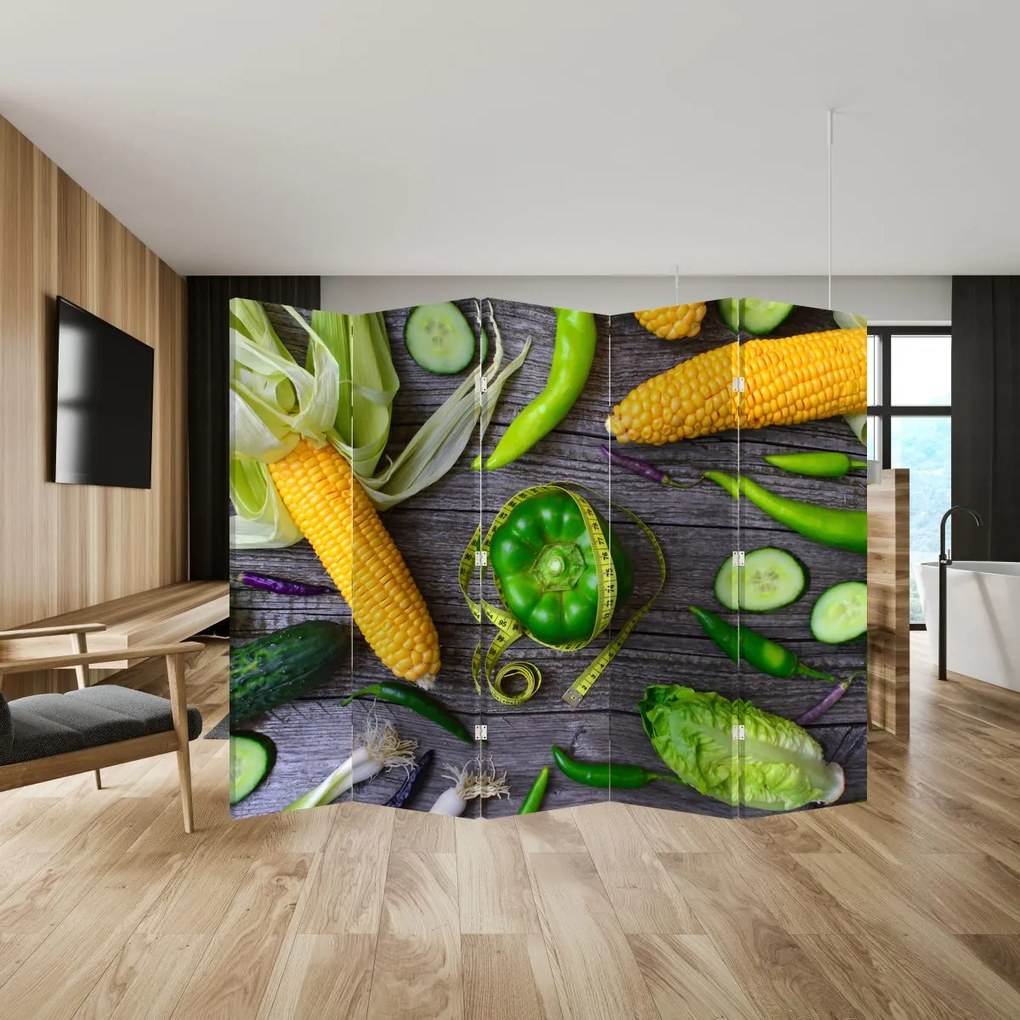 Parawan - Warzywa (210x170 cm)