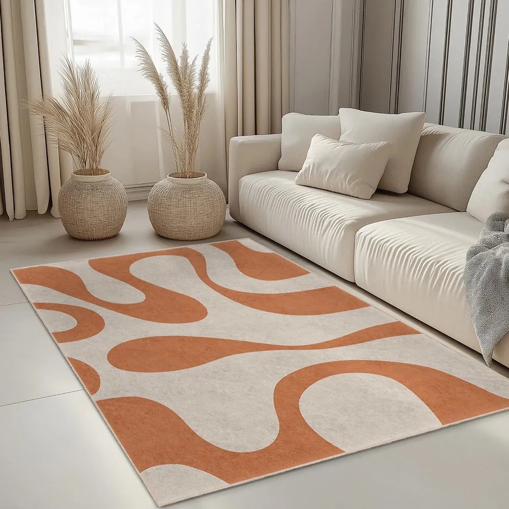 Pomarańczowy dywan odpowiedni do prania 160x230 cm Caramel Latte – Mila Home