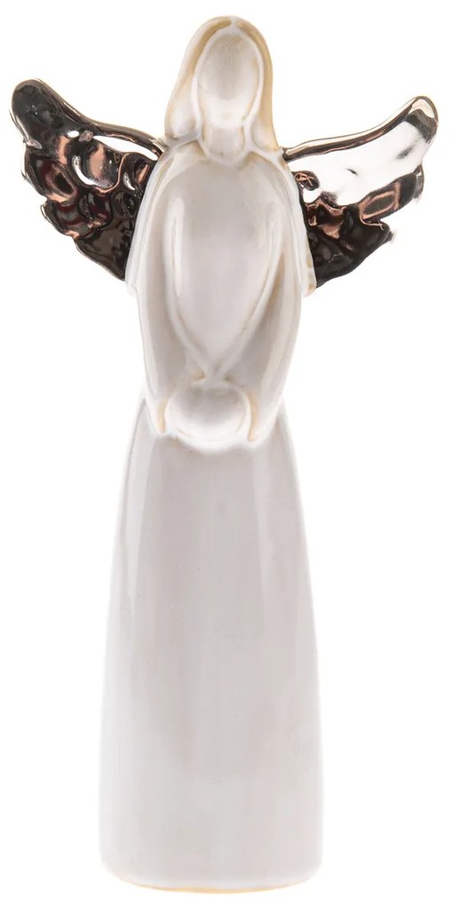 Anioł z sercem 14,5 cm, porcelana