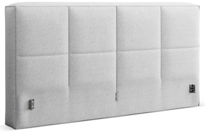 Jasnoszary tapicerowany zagłówek 170,5x100 cm Darren – Micadoni