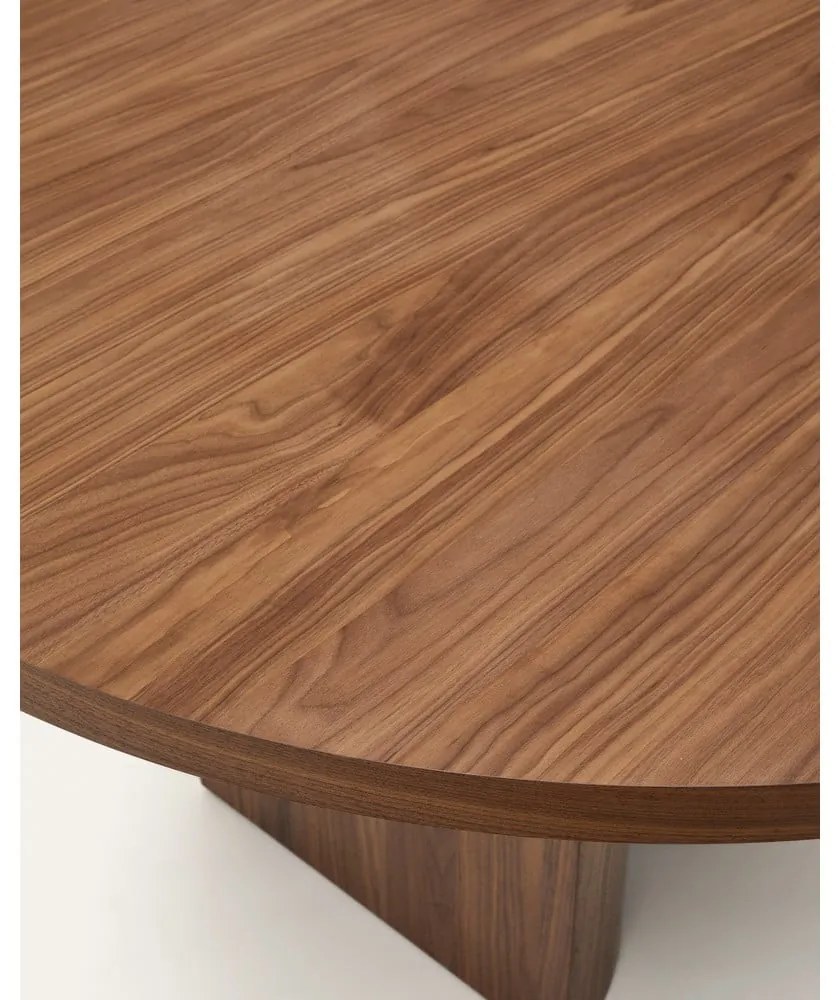 Okrągły stół z blatem w dekorze orzecha 100x200 cm Nealy – Kave Home