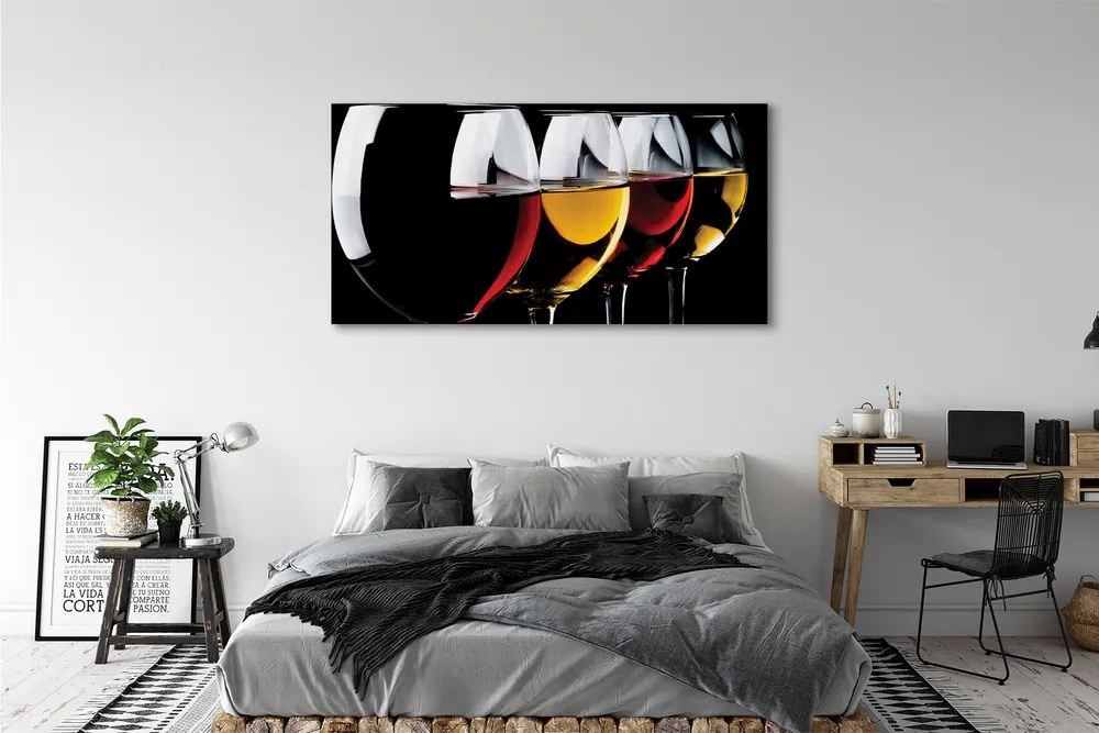 Fotoobraz na płótnie Minimalistyczne Kieliszki W Czerni