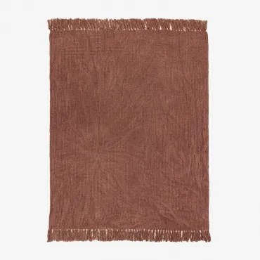 Kocyk Z Chenilli Tirset Rojo Cedro - Sklum