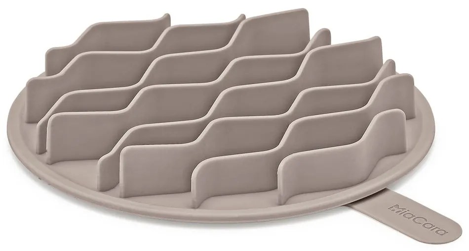 Silikonowa wkładka do miski dla psów spowalniająca jedzenie ø 15 cm Lento Greige S/M – MiaCara