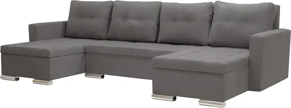 Narożnik U z funkcją spania FOLLER Szary