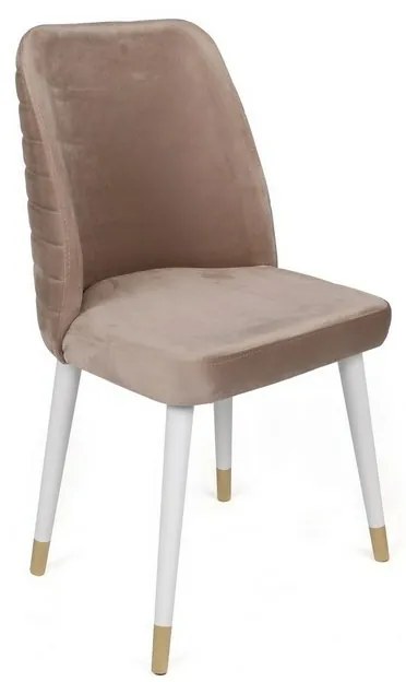 Zestaw krzeseł do jadalni Hugo Beige and White, 2szt.