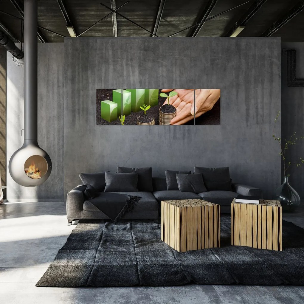 Obraz - Wzrost (170x50 cm)