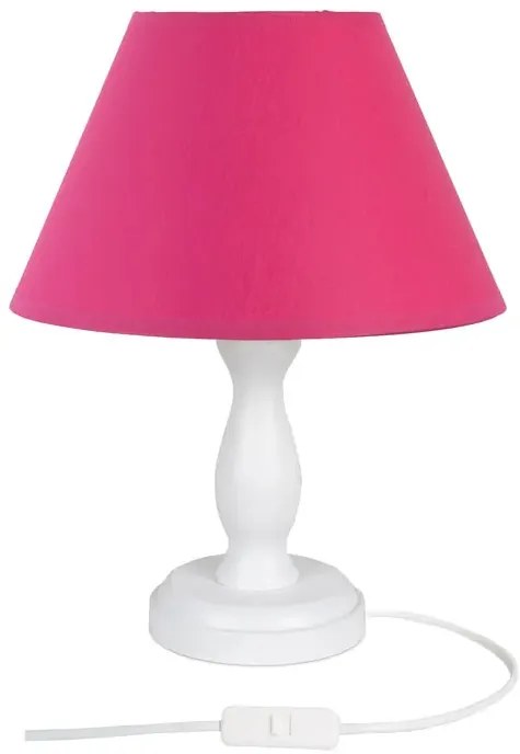 Biało-różowa mała lampka dziecięca - S193-Borix