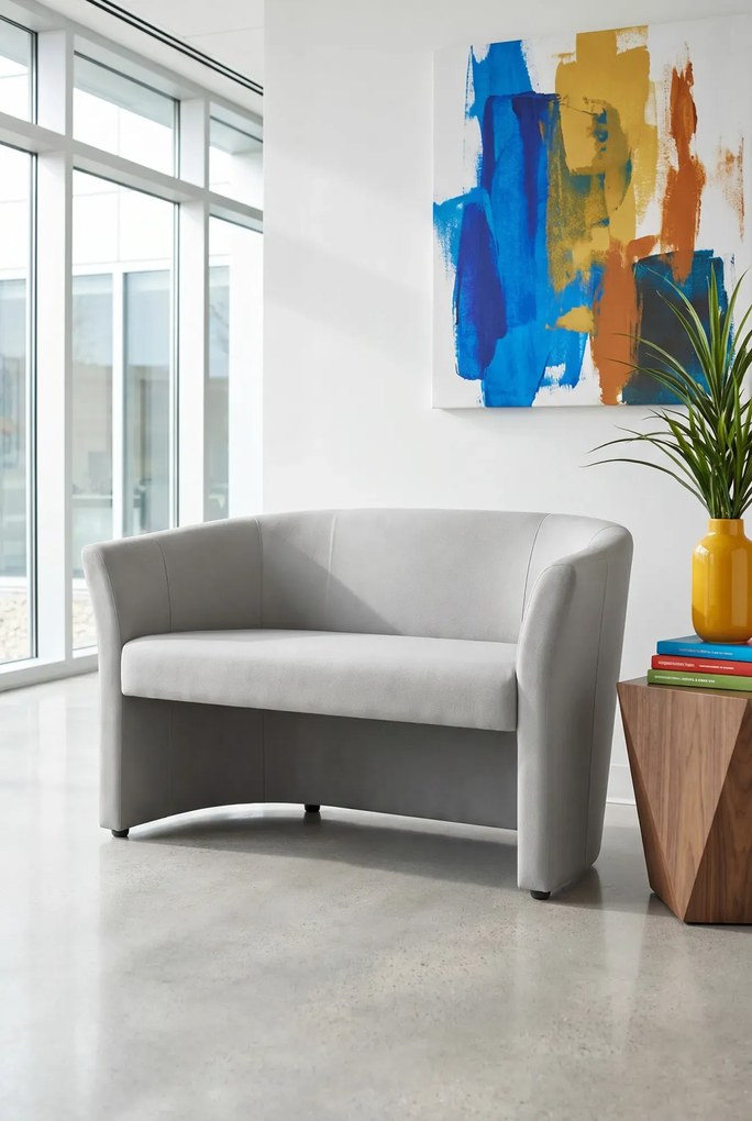 Szara sofa nowoczesna dwuosobowa G6-L76
