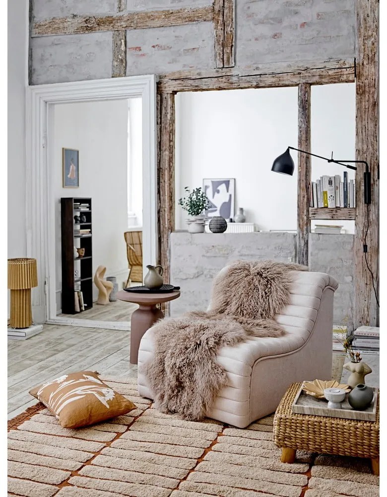 Beżowy fotel Allure − Bloomingville