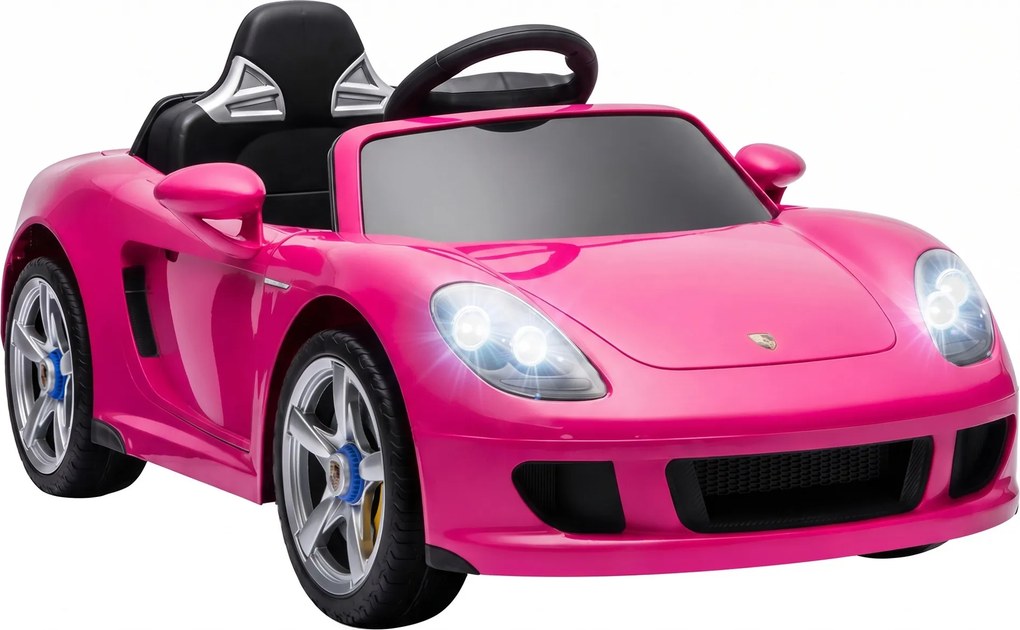 AIYAPLAY Dziecięcy samochód elektryczny Porsche 12V z akumulatorem litowym, pilotem, 2 silniki, łagodny start, tylne zawieszenie | Aosom PL