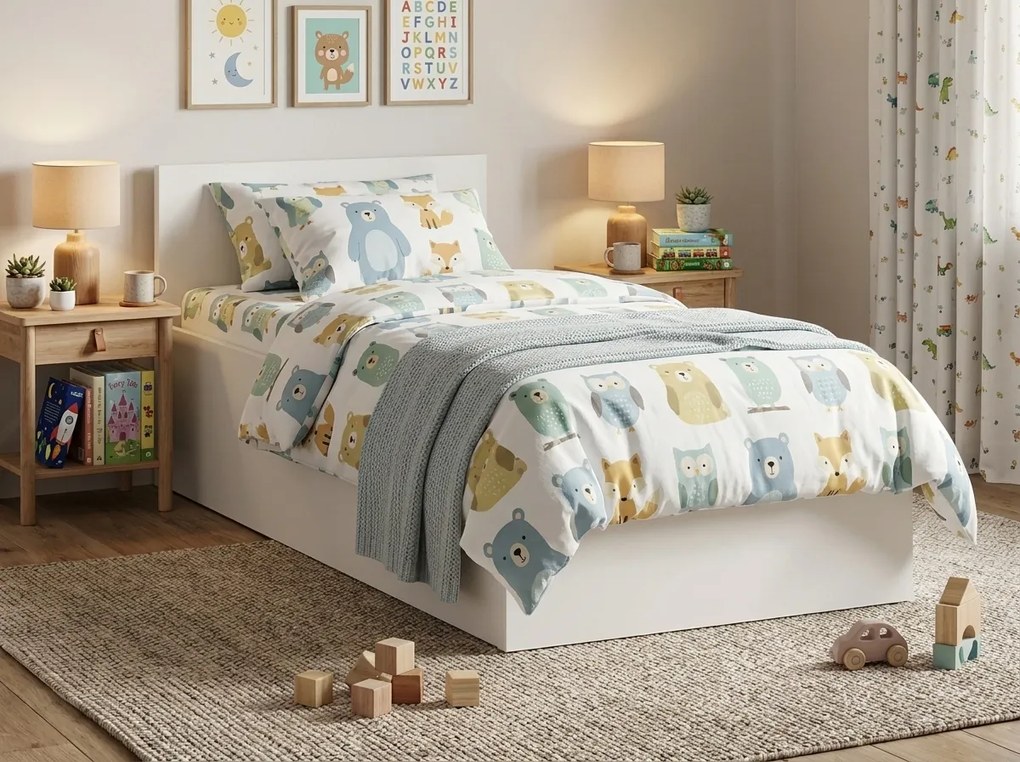 Łóżko SOFIA 80 x 200 cm, białe Materac: Materac Coco Maxi 20 cm