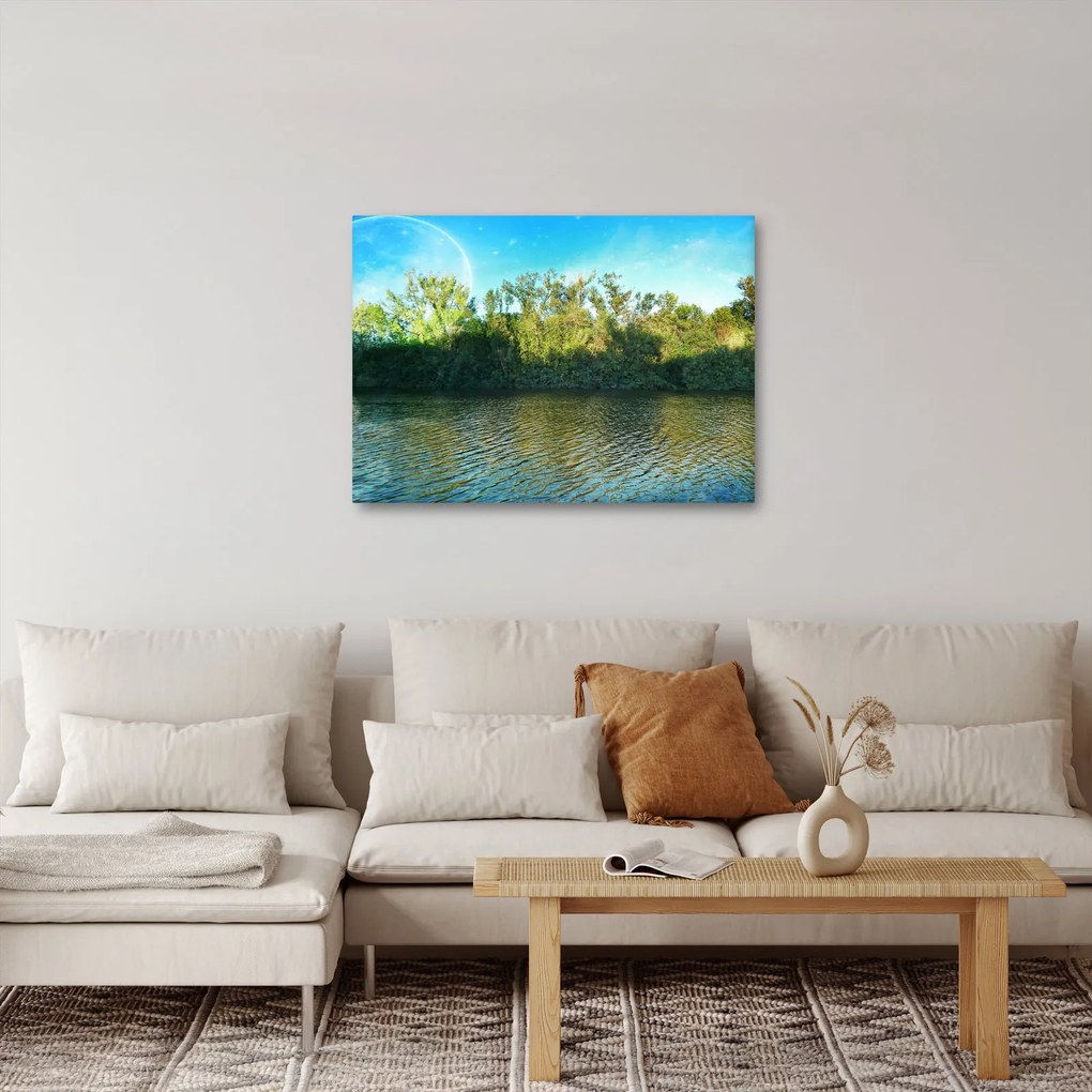Obraz - jezioro (70x50 cm)