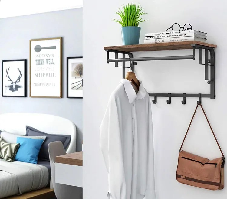 Półka Z Wieszakami Do Przedpokoju T2-F89