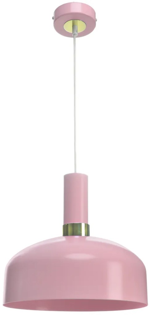 Lampa wisząca MALMO PINK 1xE27, różowa, pojedyncza,