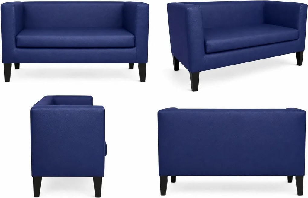 Sofa Monaco : Kolor nogi - Venge, Kolor tkaniny - EKO-SKÓRA - 4D, Typ tkaniny - Eko-skóra , Wysokość nogi - 20 cm