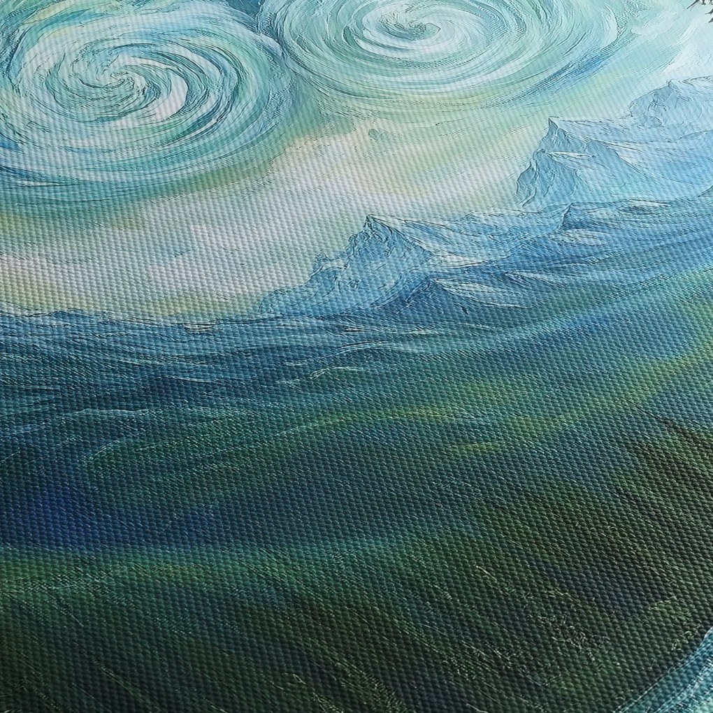 Obraz - Krajobraz z nutą Van Gogha (70x50 cm)