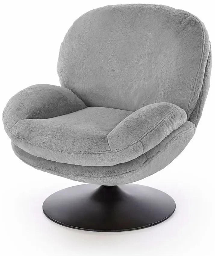 Nowoczesny fotel wypoczynkowy popiel L3-N49