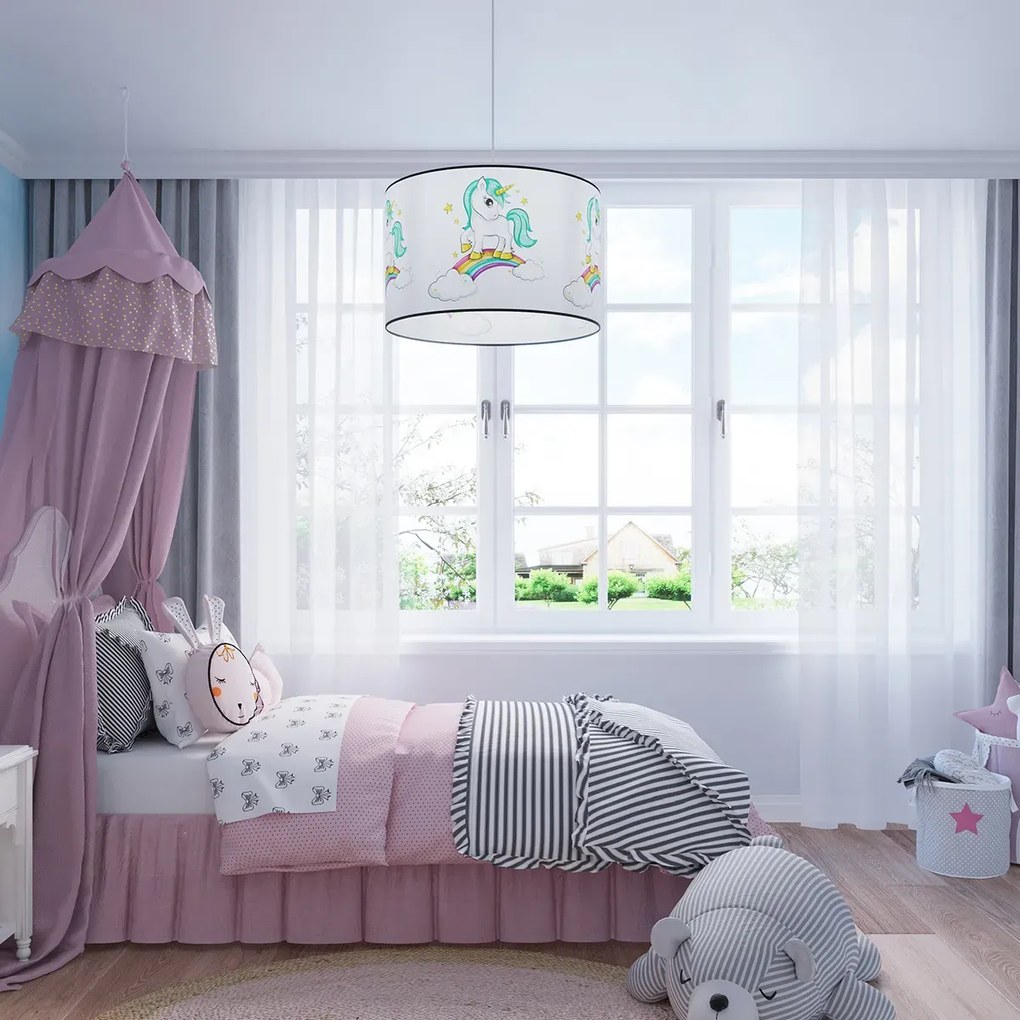 Lampa wisząca JEDNOROŻEC 40 biała SOLLUX  LIGHTING