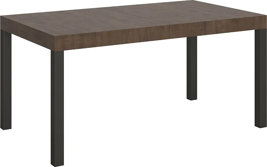 Stół rozkładany 160/244x80 cm Everyday orzech nogi antracytowe