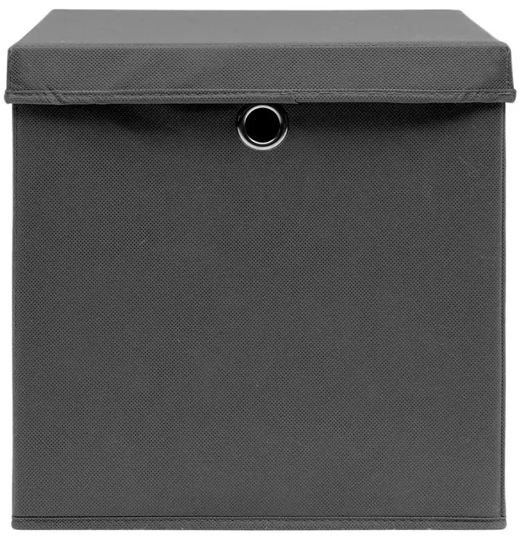 Komplet szary 4 zamykanych pudełek D5-B81