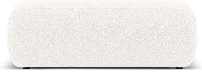 Biały puf z materiału bouclé Molino – Micadoni Home