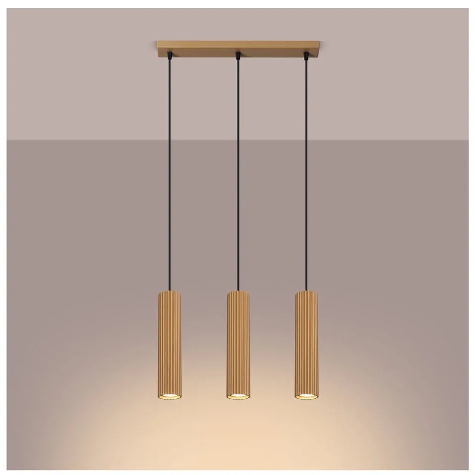 Lampa wisząca w kolorze złota Gleam – Sollux