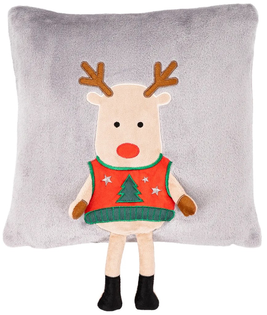 4Home Świąteczna poszewka na poduszkę Xmas Reindeer, 40 x 40 cm
