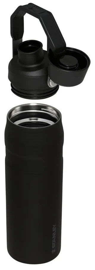 Czarna butelka termiczna ze stali nierdzewnej 700 ml IceFlow™ Bottle Fast Flow Black – Stanley