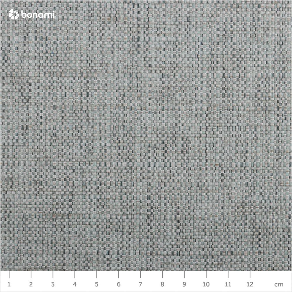 Miętowe tapicerowane łóżko dwuosobowe ze schowkiem i stelażem 200x200 cm Elizabeth – Micadoni