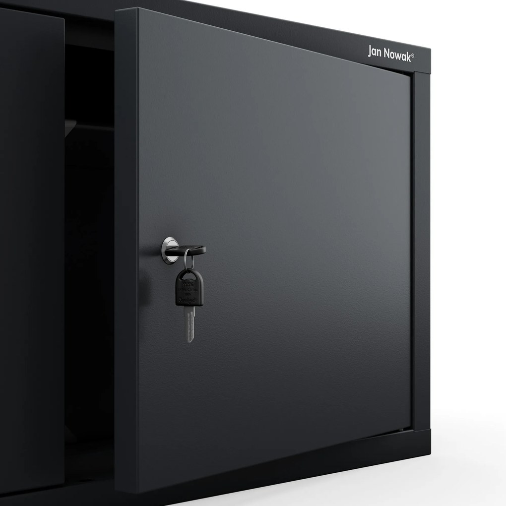 Nadstawka na szafę EWA Compact 800 x 380 x 400 mm, antracytowa